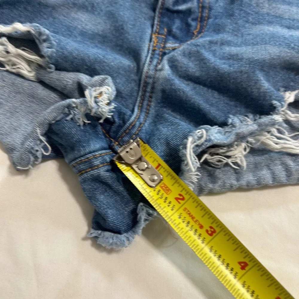 SHEIN distressed denim